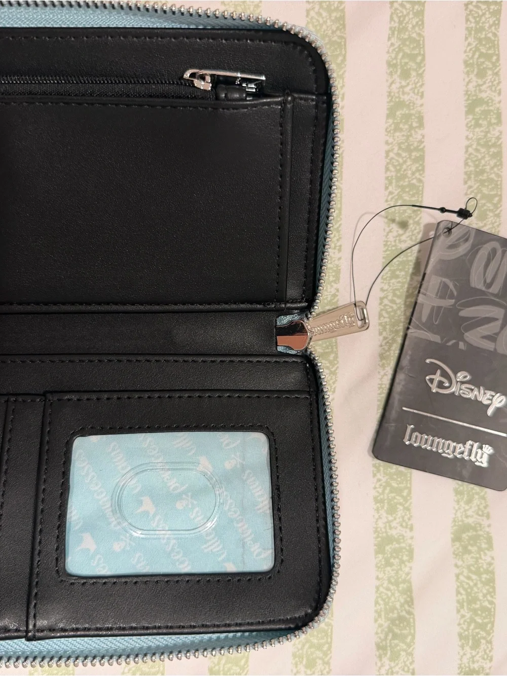 Loungefly Disney Villains Pattern Zip Wallet in Pastel Multi